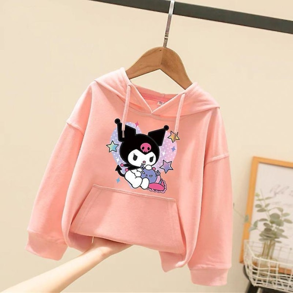 Sanrioed Plysch Anime Cinnamoroll Melodi Tecknad Barntröja Kawaii Baby Boy Girl Sweatshirt Pullover Rock Barn Kläder Present 110 BM-14LKOPP