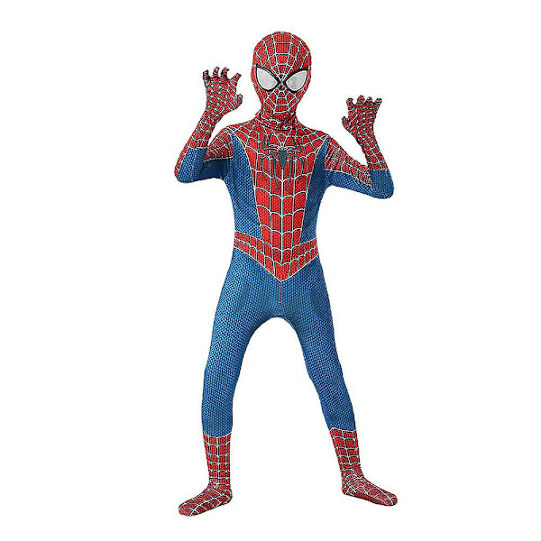 Barn Pojkar Spiderman Cosplay Kläder Halloween Kostym Full Cover Outfit Set Tmall 170