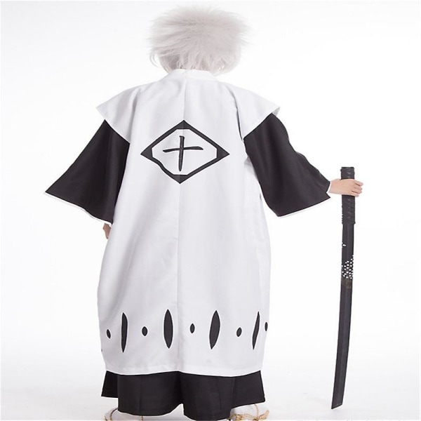 Anime Bleach Toshiro Hitsugaya Toushirou Aizen Sousuke Kyoraku Shunsui Cosplay Costume Death Divisi 10th Captain Die Pa Kimono D_ia XL Only costume