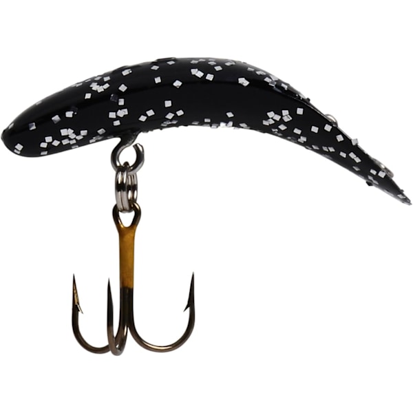Yakima Bait Flatfish F-5 High Action Plug Svart silverflingor