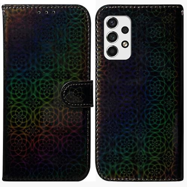 För Samsung Galaxy A53 5g färgglada magnetiska phone case Black