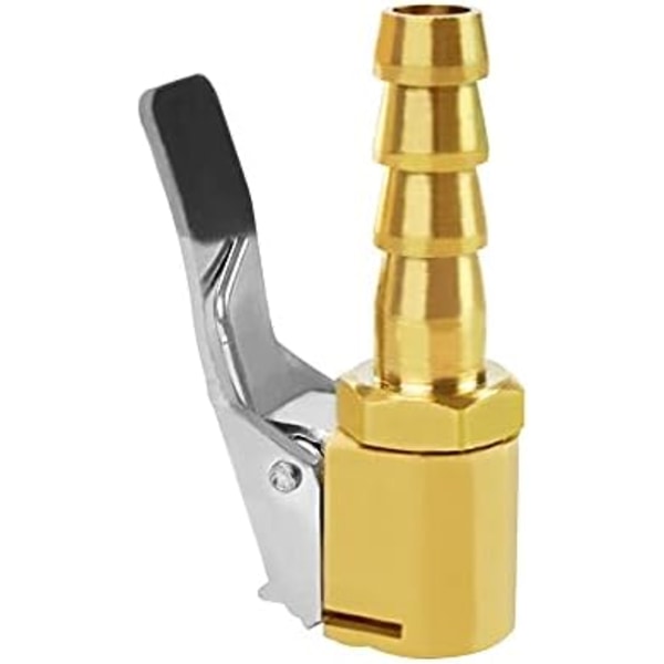 Joywayus däckpumpventil 1/4&#34; Open Flow Air Chuck med låskoppling och klämma i rostfritt stål 1\/4 2PCS