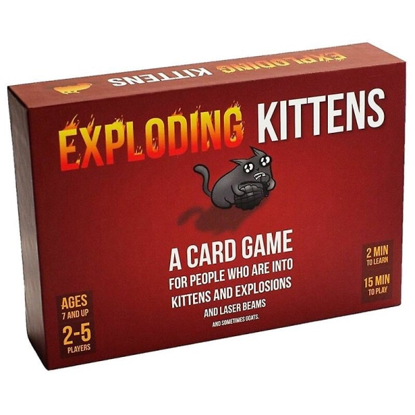 Du har fått krabbor genom att explodera kattungar Familjefest Bordsspel Roligt bordsleksak för vuxen Flerspelarkort Spel Semesterpresent Exploding Kittens