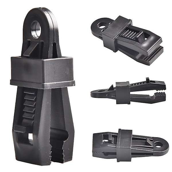 20 st Clips Heavy Duty Hög kvalitet Slitstark Premium Lock Grip Canopy Clamp För Markiser Camping Tarps Husvagn Clamps Krok null none