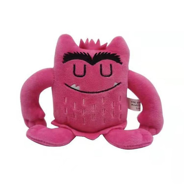 Tecknad färgmonster gosedjur humör plyschleksaker docka för barn presenter Pink
