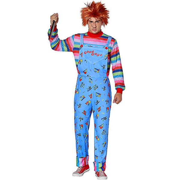 Unisex män vuxen frön av Chucky kostym Barn Chucky Halloween kostym Kids S