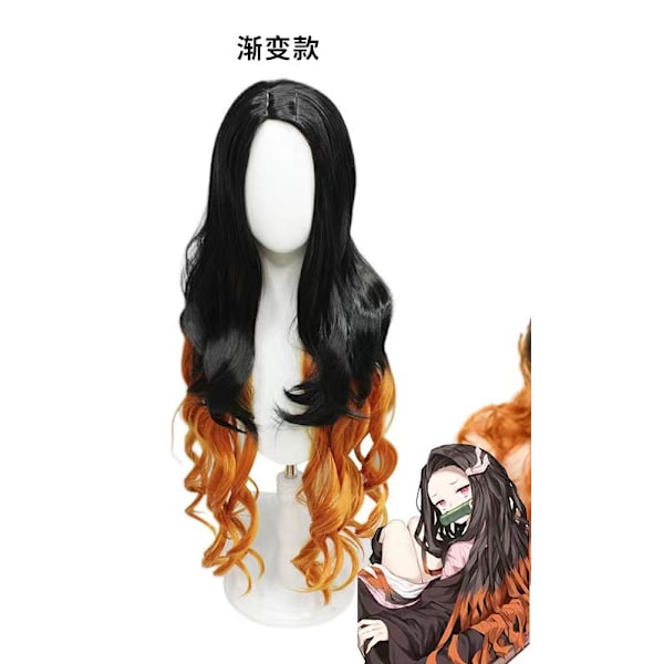 Halloween Grossist Spöke Utrotningsblad Träkol Zhilang Mi Douzi Min Fru Bra Lätthet Fjäril Uthållighet Cosplay Kostym Your Bean Wig XXXL