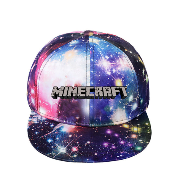 Minecraft Star Hat Enkel Mode Tecknad Män och Kvinnor Starry Purple ~ 2