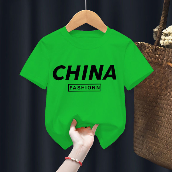 Wang Wang Team Barn T-shirt Pojkar T-shirt F13 CHINA Green 100