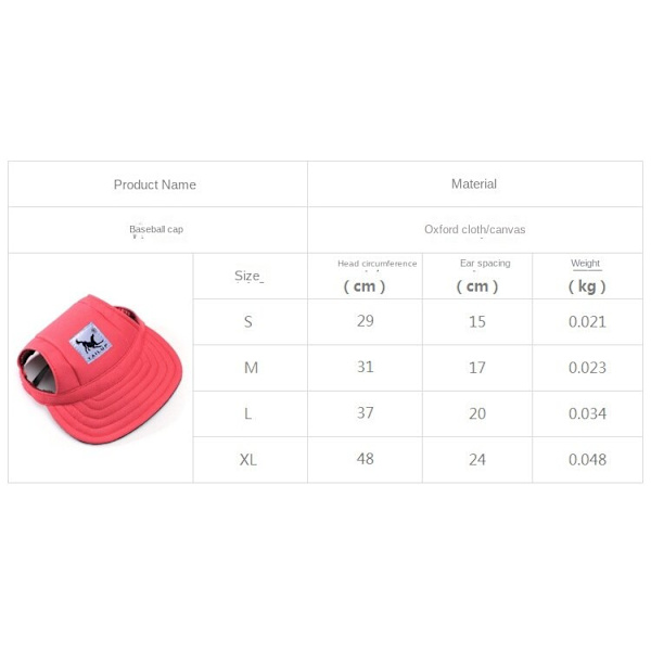 Husdjur tillbehör Hundkläder baseball keps Solskärm hatt orange XL