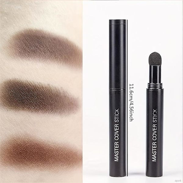 Master Cover Stick direkt Hårskugga Hårlinje Pulver Hårlinjepenna Hairline Concealer Penna Dark Brown