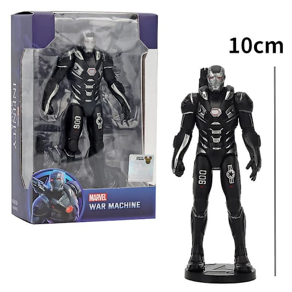 17 cm Marvel Spiderman Hulk Ironman Anime Action Figur Leksak Julklapp Pvc rörliga leder Luminous Doll Collection Modell Leksaker C with box 5-10CM