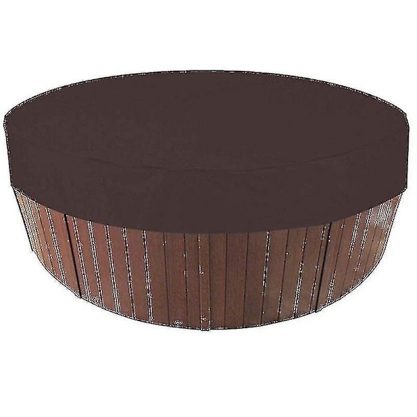 Utomhus runt badtunna cover Vattentät spa badtunna täcker cover Coffee Color 215x70cm