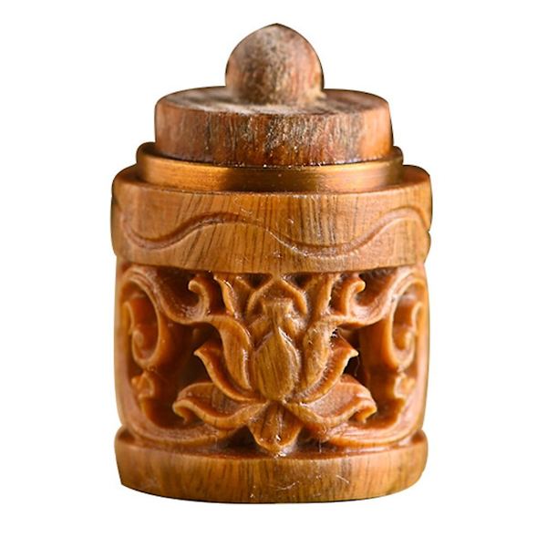 1 st trä parfym Diffuser hänge Aroma Diffuser Hängande dekor DIY hänge Brown 3X2.1cm