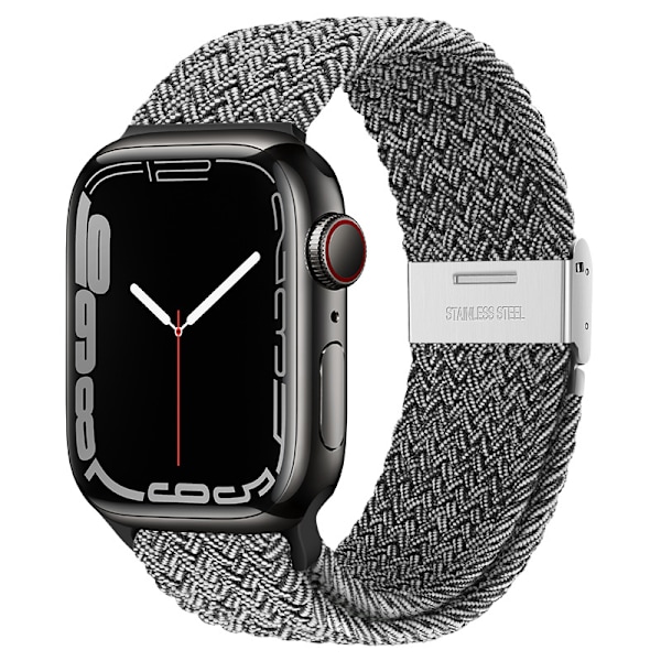 Lämplig för apple watch band Grått mellan vitt #38/40/41mm