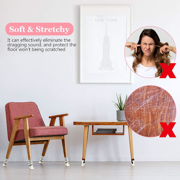 36 stycken (9 set) Kattstolsstrumpor Cat Paw Stol Benstrumpor Kattmöbler Strumpor Stickad möbel Soc null none