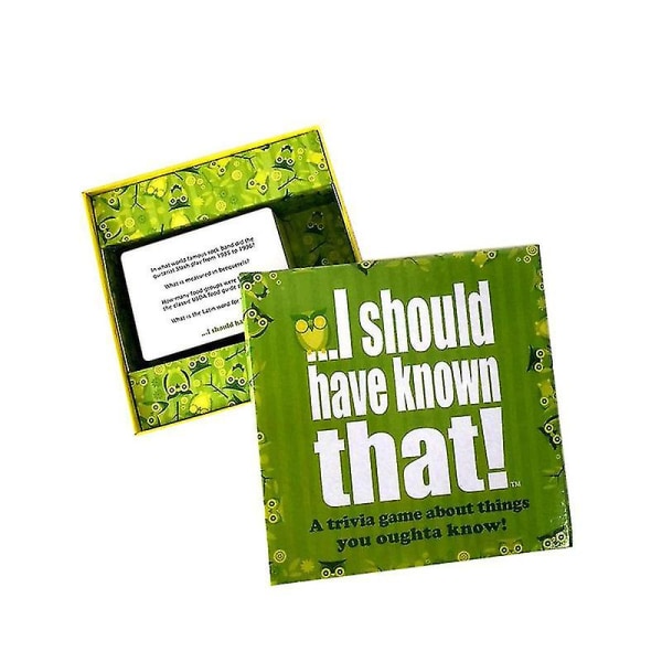 I Should Have Known! Party Game, Family Fun Knowledge Game