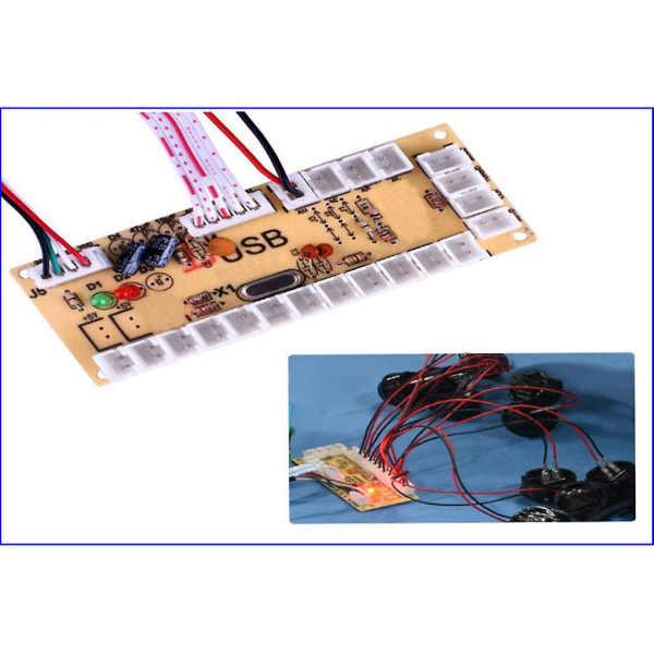 Zero Delay Arcade Diy Kit USB Encoder till PC Arcade Sanwa Joystick Tryckknappar Pink