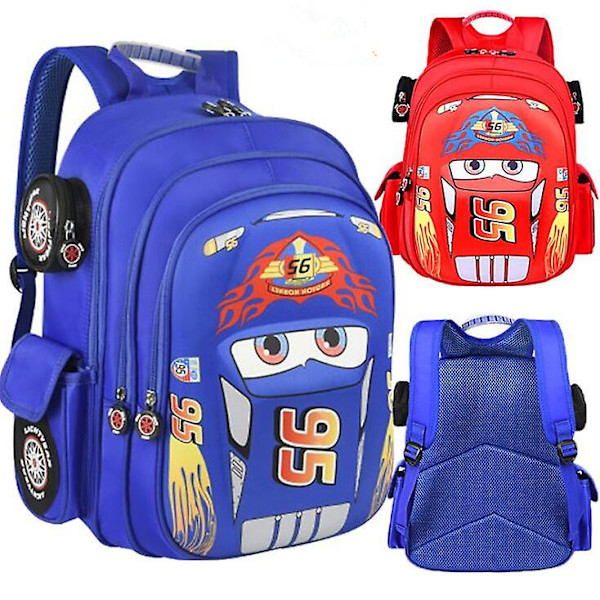 Disney Cartoon Bag Pojkar Flickor Grundskola 3-12 år Dagis Tecknad Ryggsäck small red