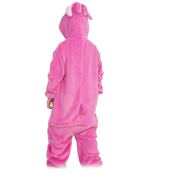 Kids Stitch Onesie Animal Pyjamas, Halloween Cosplay One Piece Sleepwear Cartoon Outfits Pink 100cm