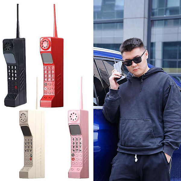 Klassisk Gammal Vintage Utomhus Retro Brick Dual Sim Mobil Mobiltelefon Modell Röd null none