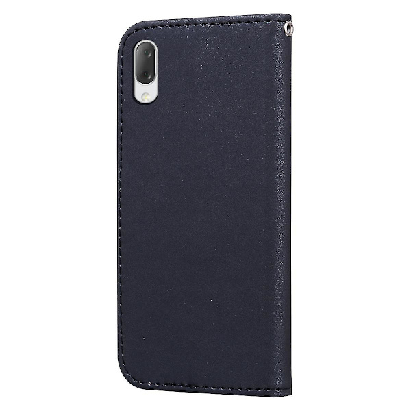 Bear Pattern Phone case för Sony Xperia L3 med korthållare, rem, Pu-lädermaterial, plånboksfunktion, hörnfallskydd Black