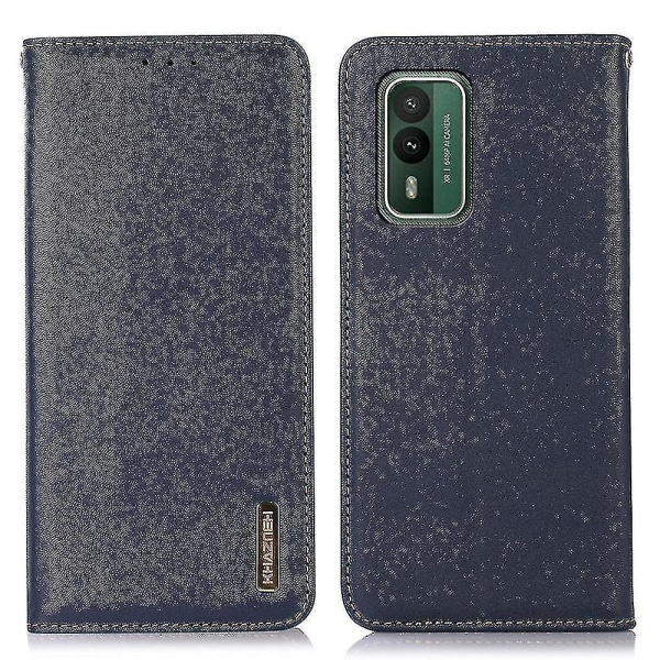 Case kompatibelt med Nokia Xr21 äkta case Rfid blockerande plånboksställ Cover Dark Blue