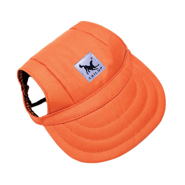 Husdjur tillbehör Hundkläder baseball keps Solskärm hatt orange XL