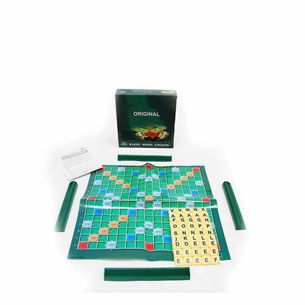 Klassiskt Scrabble Brädspel Familj Barn Vuxna Pedagogiska leksaker Pusselspel Present