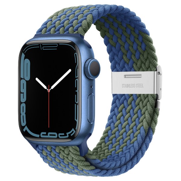 Lämplig för apple watch band Z-mönster blågrön #42/44/45mm