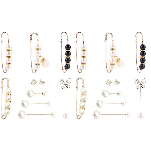 20 st  Kjolfåll Modifiering Pin Midja Retractable Pin Justerbar Brosch As Shown 8.5X2X1.5cm