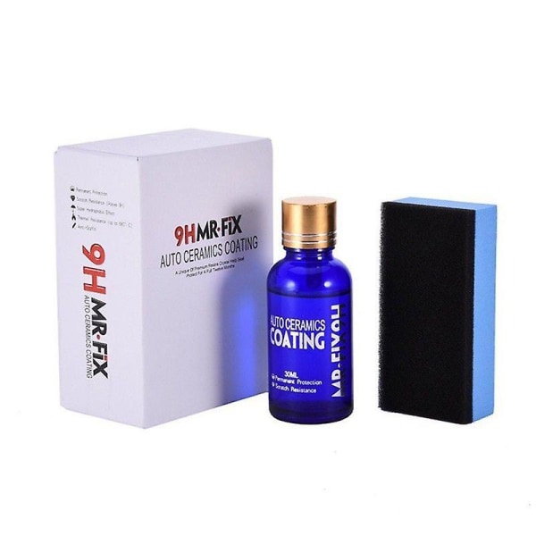 9h flytande keramisk beläggning 30ml anti-scratch Högglans Skyddsbeläggning för bil 2pcs none
