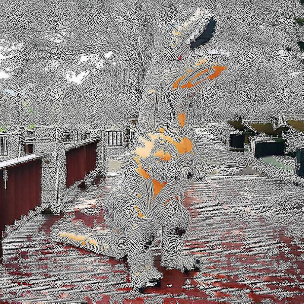 Barn Vuxen Dinosaur Uppblåsbara Kostymer T-rex Anime Tecknad Festklänning Kostymer Halloween Kostym För Man Kvinna blue Fit Height 150-195cm