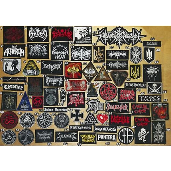 Olika Rock &amp; Metal Band Patches Radon null none