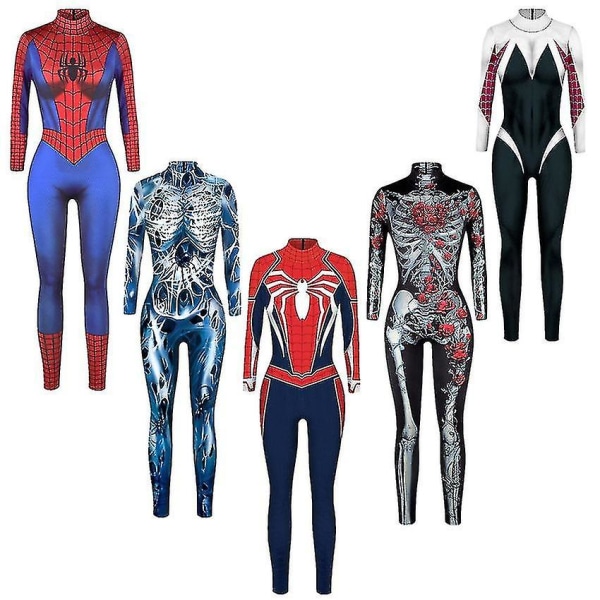 Europeisk och amerikansk Black Spider Iron Man Skådespelare One-piece Tights Cosplay Gwen Anime Samma stil. 110 13