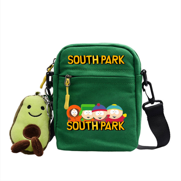 South Park diagonal ryggsäck animation runt F4 green F4