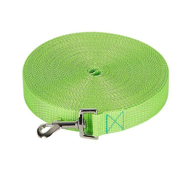 50m hundkoppel för husdjur, spårkoppel för utomhusbruk för stora hundar Grass green 15m*2cm