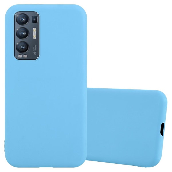 Oppo FIND X3 NEO Hülle Handy Cover TPU- case - matta färger CANDY BLUE FIND X3 NEO