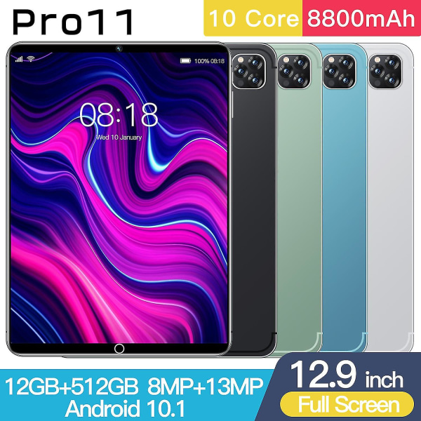 Pro11 12gbram + 512gbrom 12,9 tum Android OS 12.0 Black