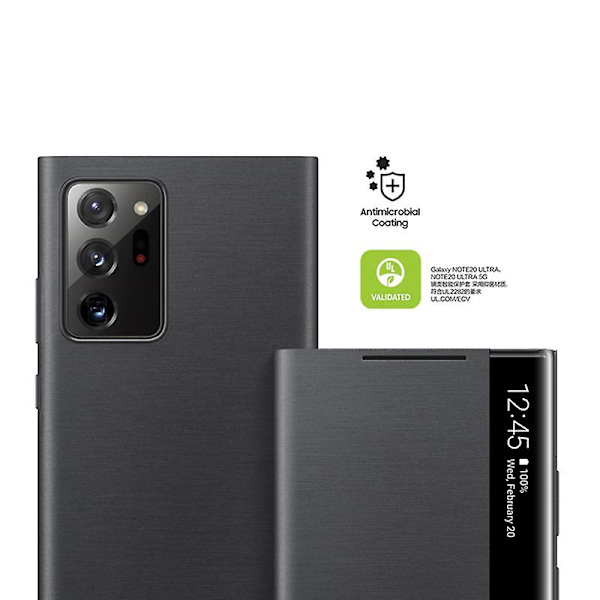 Applicera på Samsung Mirror Smart View Vändfritt cover för Galaxy Note 20 / Note20 Ultra 5g Phone Led Cover S-view Cover Ef-zn985 Mobi green For Note 20