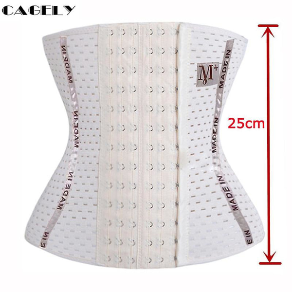 Waist trainer Cincher Body Shaper Underkläder Underkläder Magen Slankt bälte Postpartum Control Underbyst Stålbenad Korsett Z 5XL Beige4