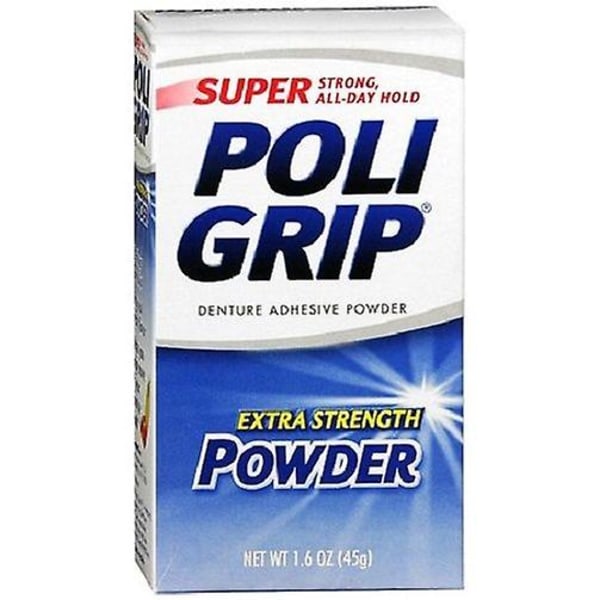 Super PoliGrip Denture Adhesive Powder null none