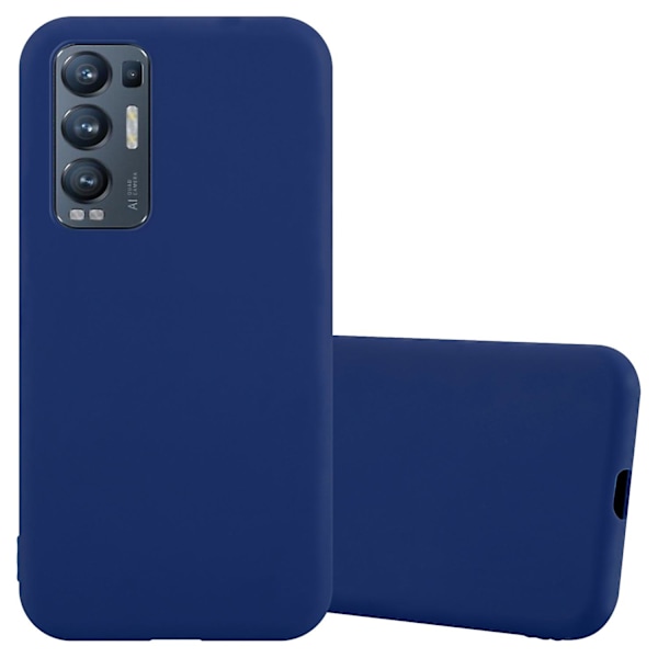 Oppo FIND X3 NEO Hülle Handy Cover TPU- case - matta färger CANDY DARK BLUE FIND X3 NEO