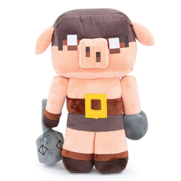 Minecraft Legends plysch leksaker Block Hammer Pig 25cm