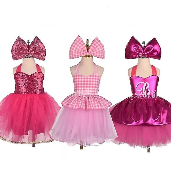 Barbie Girl's Dress Fantasy Adventure Roll Dressing Tutu Dress Style 3 7-8T