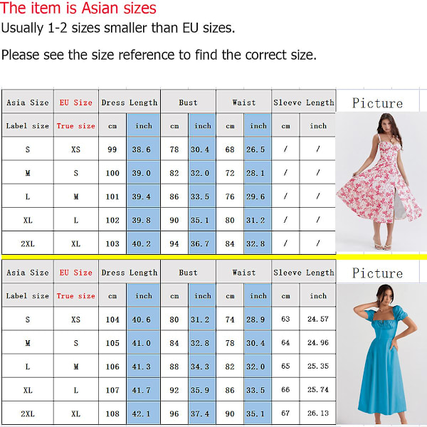 Blommönstrat print ärmlöst rynkad byst delat lår Boho midiklänning Carmen print bustier solklänning Rose Red Flower Asia S   EU XS