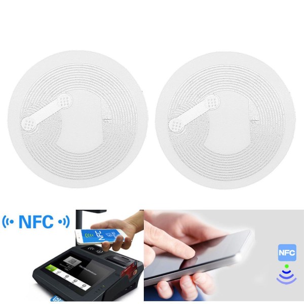50st Ntag213 Nfc Tags 13.56mhz Iso14443a Nfc Sticker Ntag 213 All Nfc Phone Tillgänglig Rfid Nfc Tag Stickers Adhesive Tag