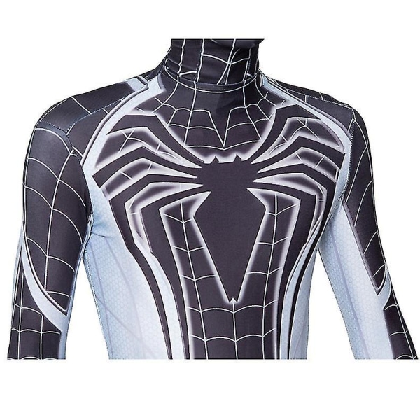 Spiderman Cosplay Negativ Kostym Kostym Superhjälte Barn Vuxen Bodysuit 110 Kids (100-110cm)