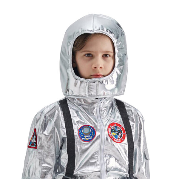 Halloween Astronaut Rymddräkt Pilot CoS Karaktär Flygare Kostym Astronaut Kostym Scen Kostym Lek Klänning Children's Helmet L