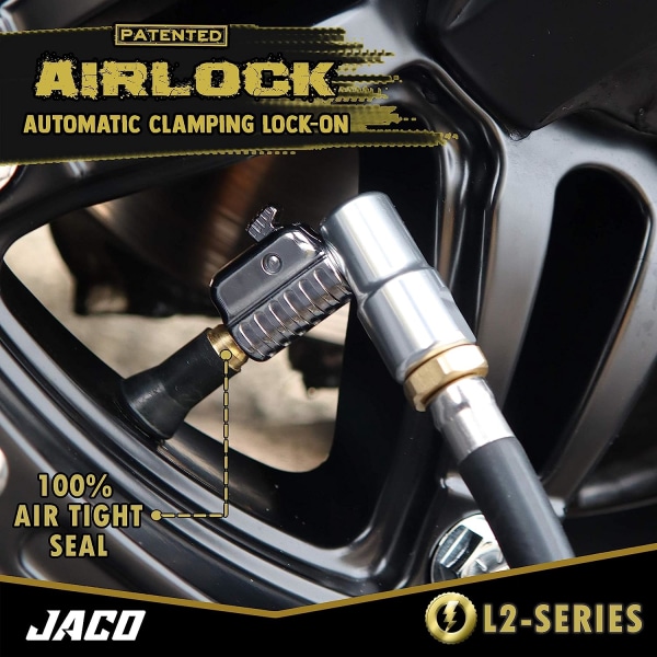 JACO Lightning L2-serien däckluftchuck - 1/4&#34; F-NPT | Open Flow (2-pack)